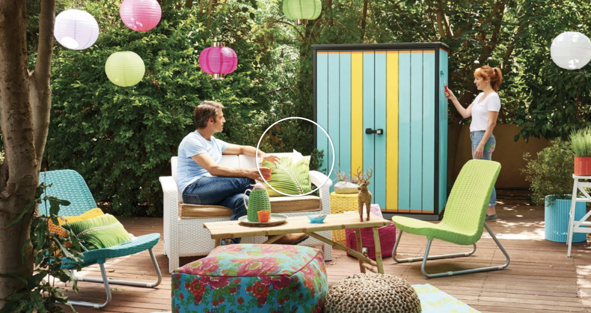 CASETTE DA GIARDINO PVC RESINA PLASTICA