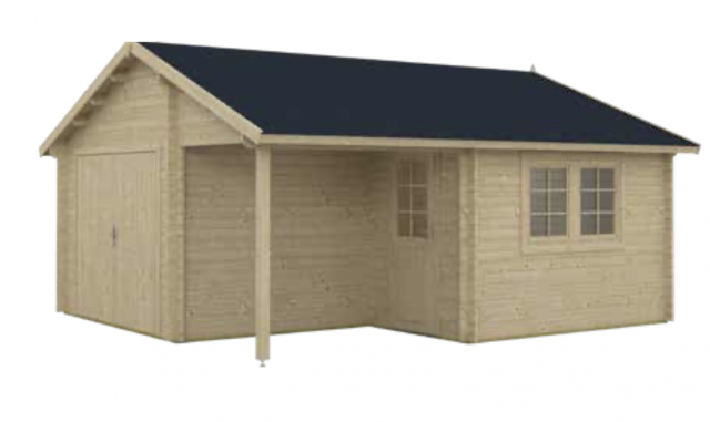 garage in legno, box auto legno, garage prefabbricato, garage blockhouse