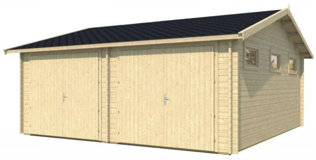 garage in legno, box auto legno, garage prefabbricato, garage blockhouse