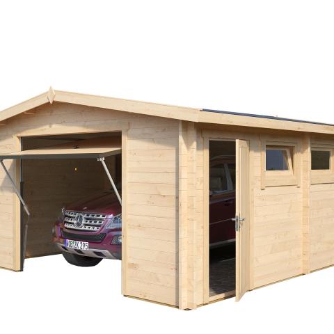 garage in legno, box auto legno, garage prefabbricato, garage blockhouse