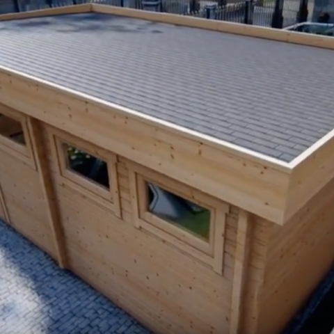 garage in legno, box auto legno, garage prefabbricato, garage blockhouse