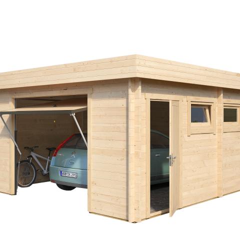 garage in legno, box auto legno, garage prefabbricato, garage blockhouse