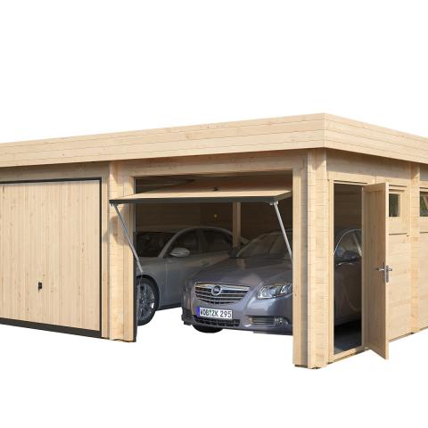 garage in legno, box auto legno, garage prefabbricato, garage blockhouse