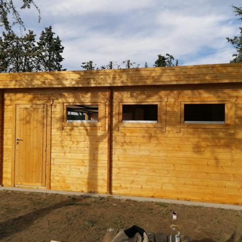 garage in legno, box auto legno, garage prefabbricato, garage blockhouse