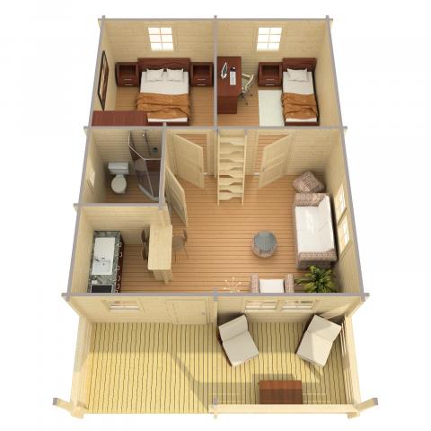 casette in legno, chalet di legno, casette abitabili, anacapri