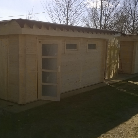 garage in legno, box auto legno, garage prefabbricato, garage blockhouse