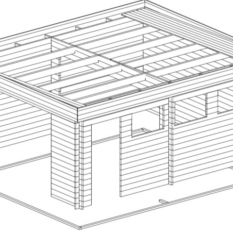 garage in legno, box auto legno, garage prefabbricato, garage blockhouse