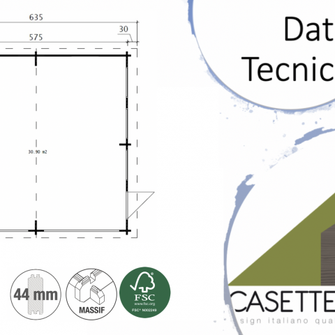 garage in legno, box auto legno, garage prefabbricato, garage blockhouse