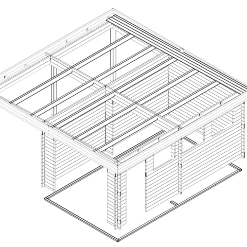 garage doppio in legno, box auto legno, garage prefabbricato, garage blockhouse