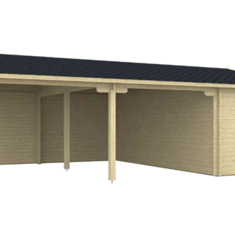 garage in legno, box auto legno, garage prefabbricato, garage blockhouse