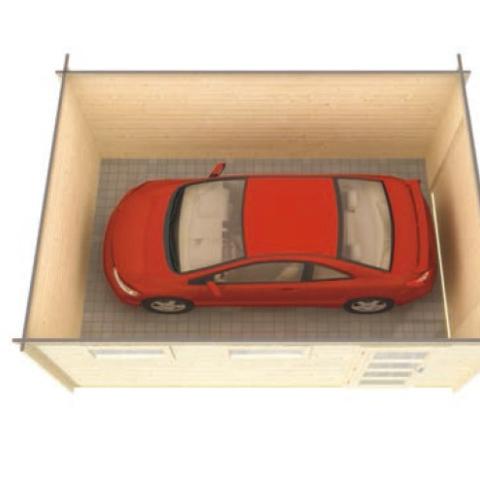 garage in legno, box auto legno, garage prefabbricato, garage blockhouse