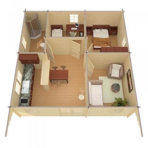 casette in legno, chalet di legno, casette abitabili, lipari