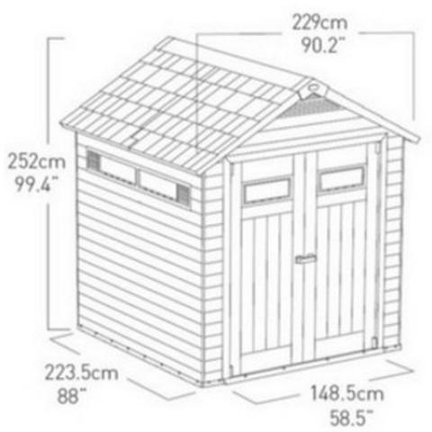 CASETTA DA GIARDINO KETER FUSION 757