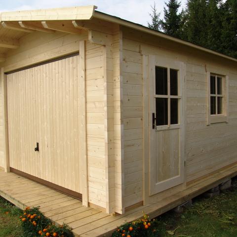 garage in legno, box auto legno, garage prefabbricato, garage blockhouse