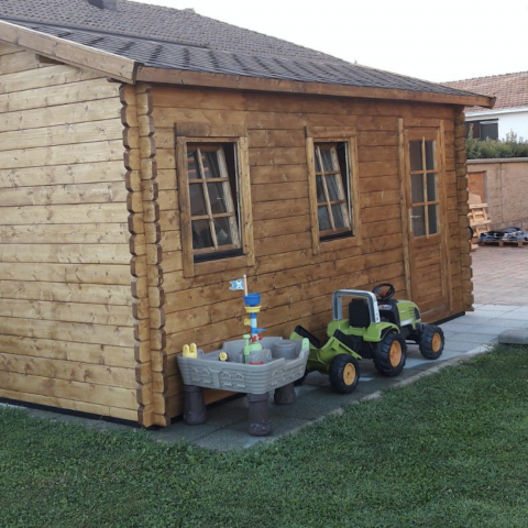 garage in legno, box auto legno, garage prefabbricato, garage blockhouse