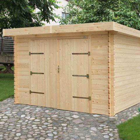 garage in legno, box auto legno, garage prefabbricato, garage blockhouse