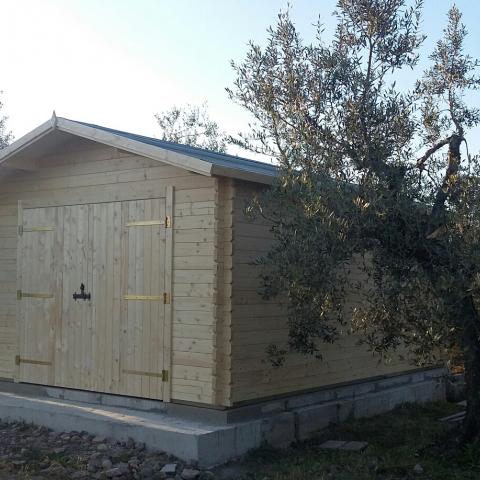 garage in legno, box auto legno, garage prefabbricato, garage blockhouse