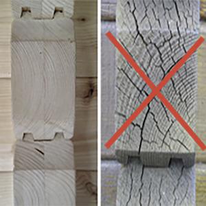 Assi essiccate a  processo controllato